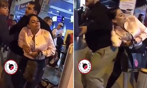 wife confronts ‘cheating husband with his mistress in colombia airport daily mail online