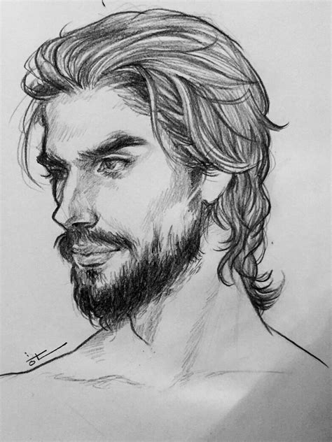 Portrait Of A Man Pencil Drawing By Derektwilt On Deviantart Otosection