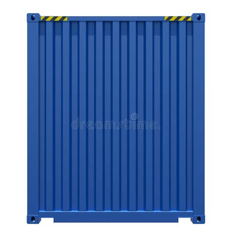 Blue Shipping Container Stock Photo Image Of Logistic 79961676