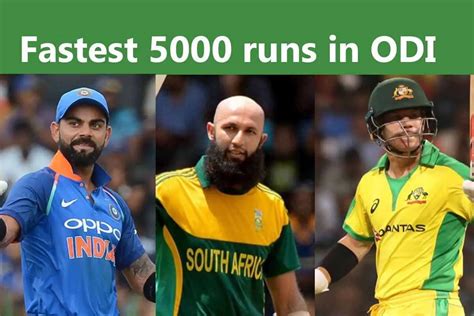Cricketers To Score Fastest 5000 Runs In Odi Cricket History
