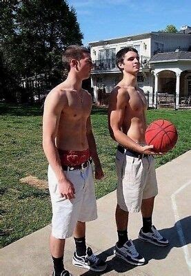 Shirtless Male Beefcake Muscular Sports Jocks Basketball Hunks Photo