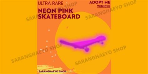 Beli Item Adopt Me Neon Pink Skateboard Adopt Me Roblox Terlengkap