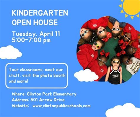 Kindergarten Open House Set For April 11 At Clinton Park The Clinton