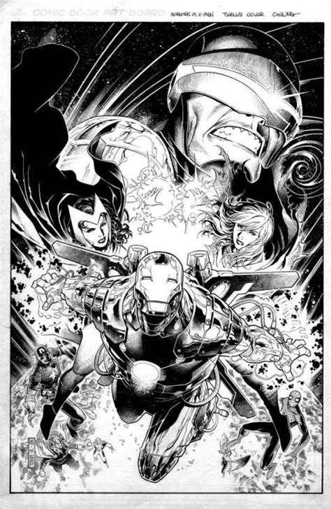 Avengers Vs X Men Covers By Jim Cheung Art Vault Marvel Comics