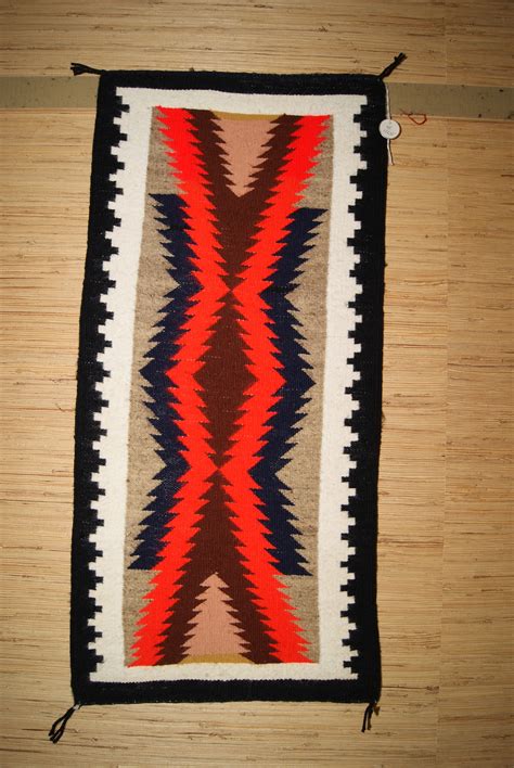 Chinle Stepped Black Border Navajo Rug Weaving