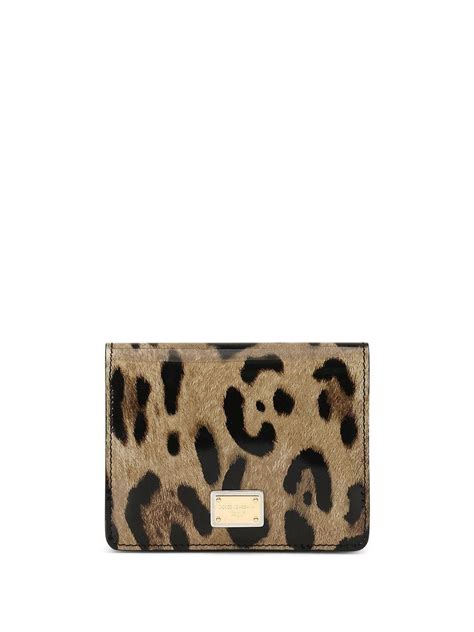 Dolce And Gabbana Leopard Print Leather Wallet Farfetch