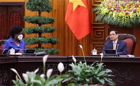 Ủy viên bộ chính trị khóa xii; Thủ tướng Phạm Minh Chính tiếp Phó Giám đốc Ngân hàng Thế ...