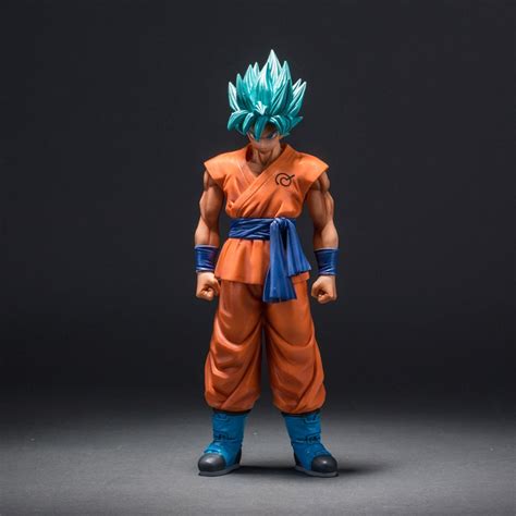 Dragon Ball Z Super Saiyan God Son Goku Action Figure Blue Goku 25 Cm