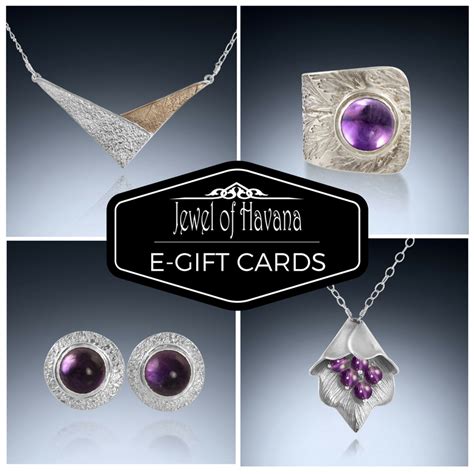 Check out our jewel gift card selection for the very best in unique or custom, handmade pieces from our shops. Gift Card for Jewel of Havana Handcrafted Jewelry ...
