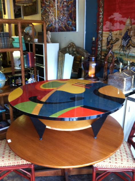 Outdoor coffee & side tables. Color Me Happy | Colorful 80s Round Coffee Table — Casa ...