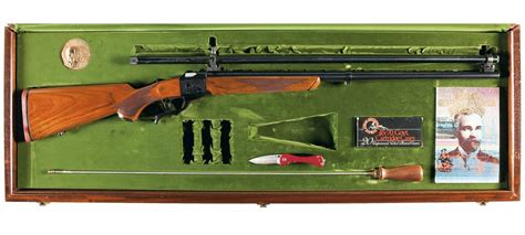 Cased Ruger No 1 Lyman Centennial Edition Ii Single Shot Rifle With Scope
