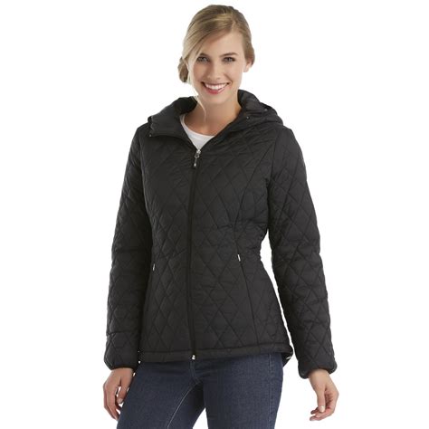 Zeroxposur Womens Hooded Quilted Puffer Jacket
