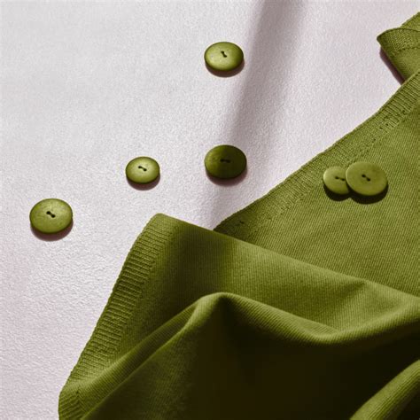 Atelier Brunette Gabardine Matcha Leaf Fabric