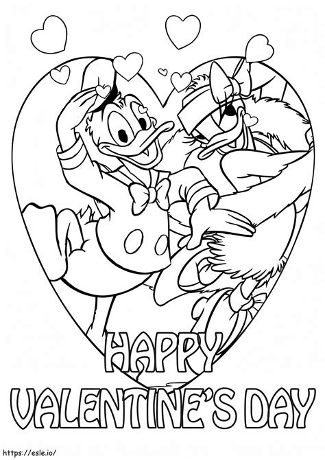 Disney Valentines Day Coloring Pages Printable