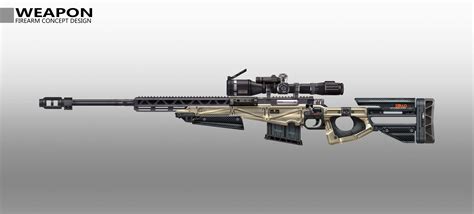 Z俊 Sniper Rifle Weapon Concept Art