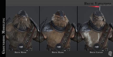 All characters are shown to scale. Image - H2A CinematicRender-Comparison BruteVariations.jpg ...