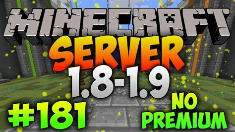 Minecraft Survival Server No Premium - SERVER MINECRAFT NO PREMIUM 1.8 - 1.9 SURVIVAL ¿EL MEJOR SURVIVAL? #181