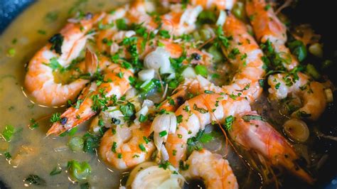 Poêlée de gambas aux herbes