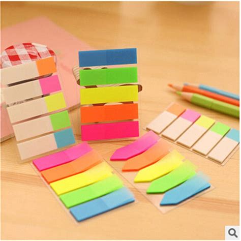1 Set Novelty Note Paper Sticky Adhesive Post Highlighter Index Tab