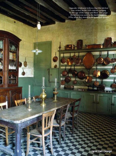 Original Kitchen Of 17th Century French Chateau From World Of Interiors