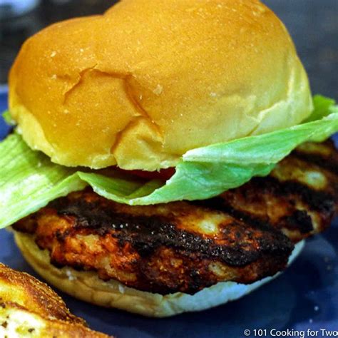 Moist Grilled Chicken Burgers 101 Cooking For Two