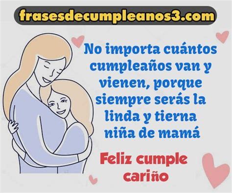 Palabras Bonitas De Una Madre Para Su Hija En Su Cumpleaños Para