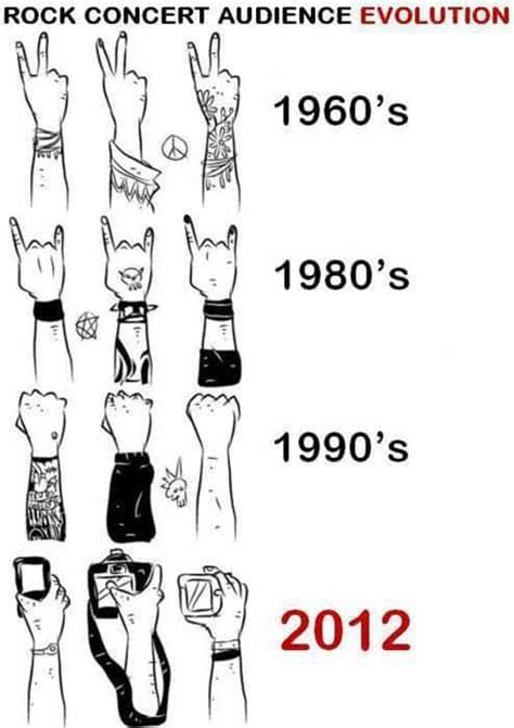 Rock Concert Audience Evolution Music Crowns