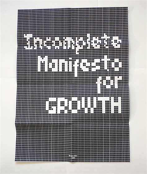Incomplete Manifesto For Growth On Behance