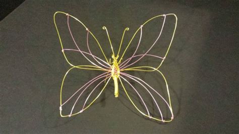 Wire Sculpture Butterfly Wire Sculpture Sculpture Butterfly