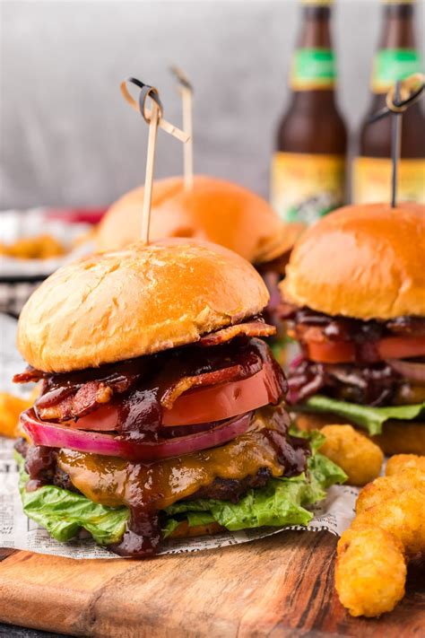 Bbq Bacon Burgers Amandas Cookin Beef