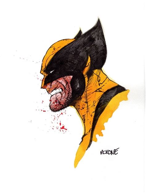 Wolverine Original Art Signed Mike Mckone In Inkwell Awardss