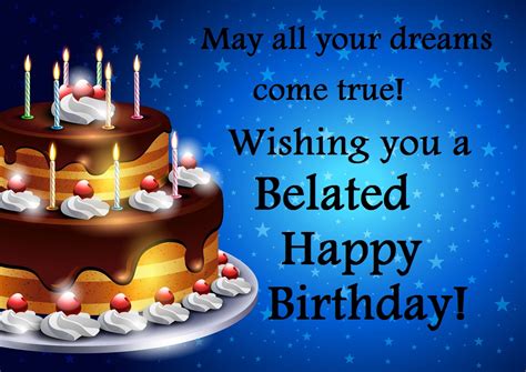 Belated Birthday Wishes Greetings And Messages 2017 Images