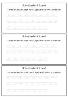 Zu den tests sind immer auch die lösungen auf. Lernstübchen: erste Arbeitsblätter zur SAS | Schulausgangsschrift, Arbeitsblätter zum ausdrucken ...