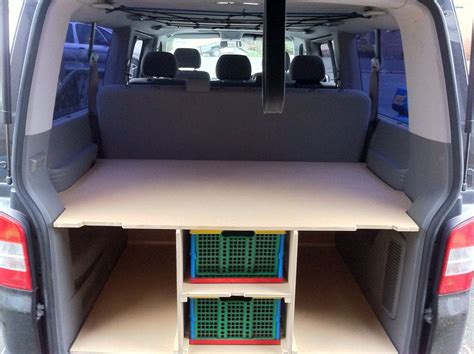 Car campers will be able to use something a bit heavier. Homemade Van bed / storage unit « b3rtie | Camper beds ...
