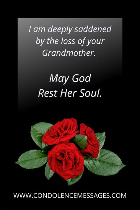 Grandma Rest In Peace Message I Am Deeply Saddened By The Loss Of Your Grandmother God Rest