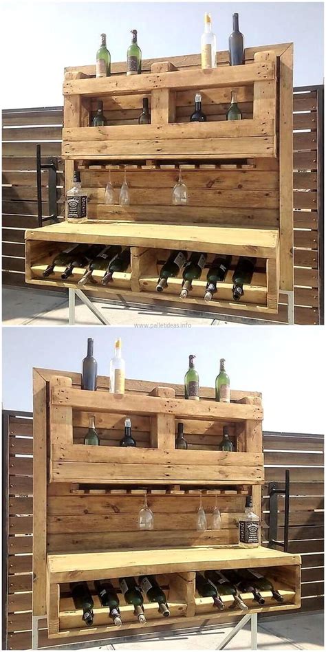 Pallet Wall Bar Idea Wood Pallet Projects Wall Pallet Projects Wall