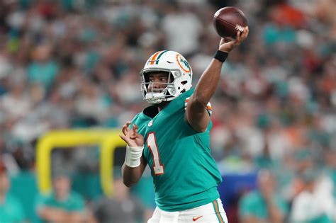 Miami Dolphins QB Tua Tagovailoa wears orange jersey signifying team’s