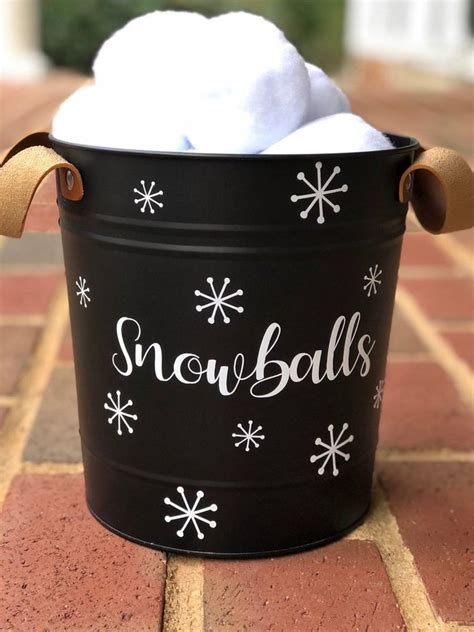 Snowball Bucket Snowball Fight Snowballs Custom Snowball Etsy