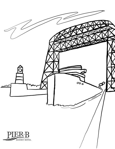 Pier B Resort Coloring Pages | Pier B Resort - Duluth, Minnesota