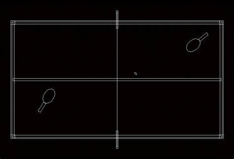 Table Tennis Ping Pong Dwg Block For Autocad • Designs Cad