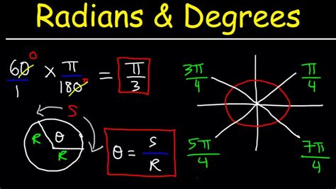 Radians And Degrees Radians Organic Chemistry Tutor Trigonometry