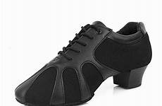 shoes men dancing dance leather heel latin genuine 5cm ballroom indoor male adult