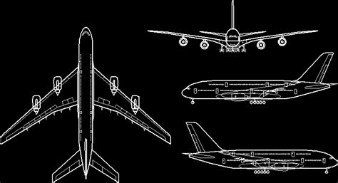 Plane DWG Plan for AutoCAD • Designs CAD