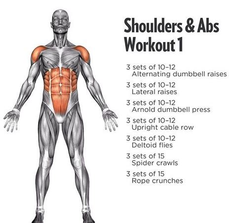 Shoulders And Abs Fitness Body Workout Fitness Inspiration
