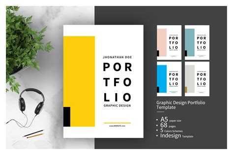 Graphic Design Portfolio Template Brochure Templates Creative Market