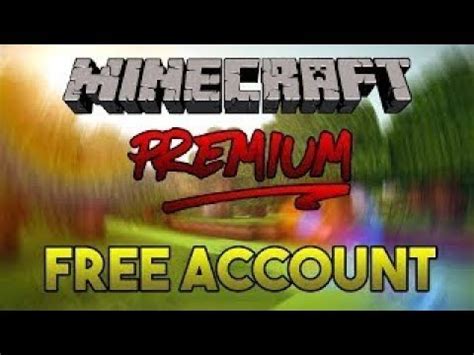 Free Premium Minecraft Account List Working Youtube