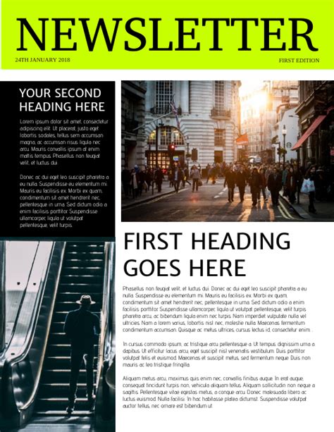 Newsletter Template | PosterMyWall