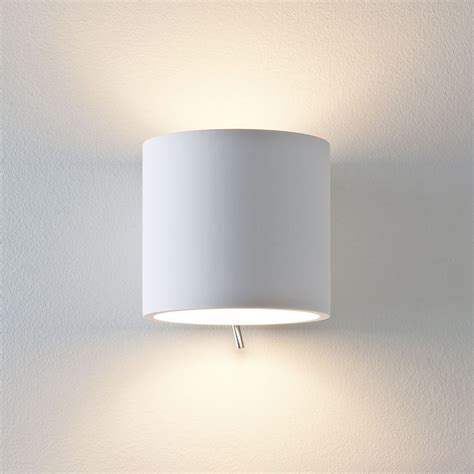 Astro Brenta Switched Wall Light In White Plaster Up Down Wall Light Wall Lights Wall
