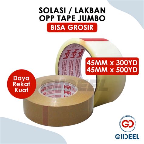 Jual Giideel Solasi Lakban Opp Jumbo Mmx M Mmx M Transparant