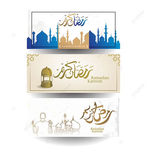 Ramadan Kareem Banner Template Design Set Collections Template Download